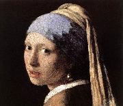 Girl with a Pearl Earring (detail) wet, VERMEER VAN DELFT, Jan